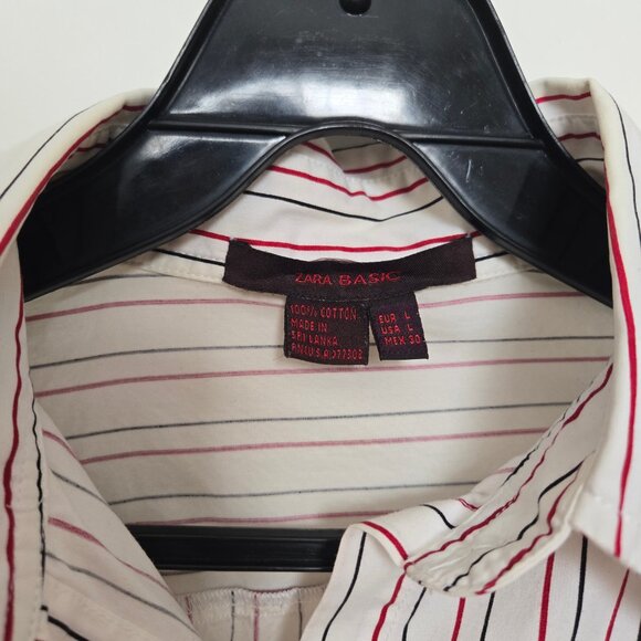 Zara Basic Striped Shirt - Picture 3 of 3